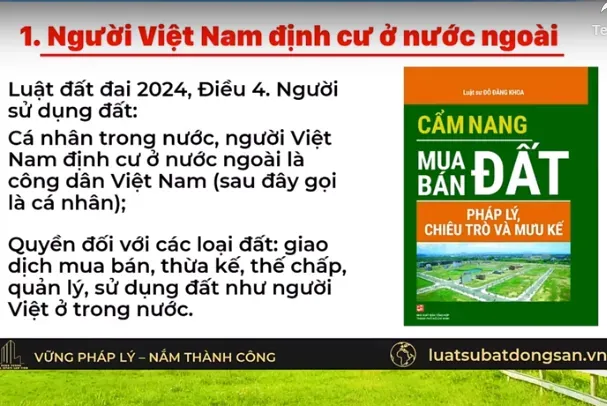 Việt kiều cần biết: Từ ngày 01.07.2024, được mua nhà tại Việt Nam - Dự báo thị trường bất động sản bùng nổ